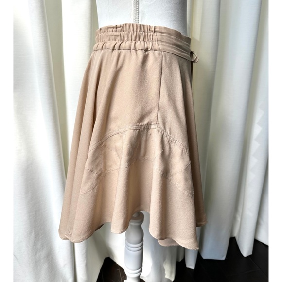 A.L.C. Women's Silk Mini Skirt in Dusty Pink, Size 2 - Picture 8 of 12